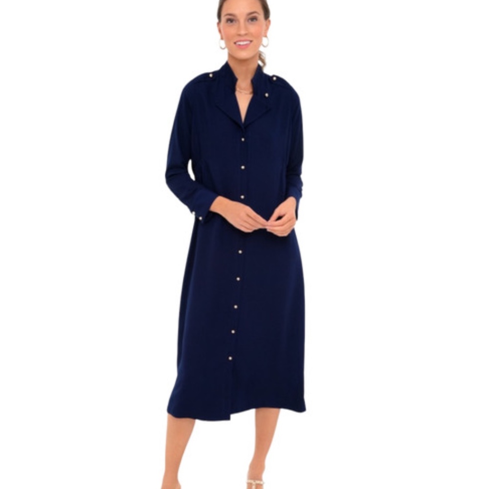Tuckernuck Pomander Place Admiral Blue Anderson Dress L